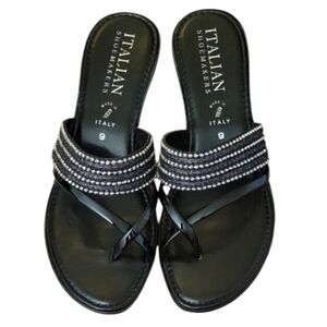 Italian Shoemakers Black Sandals